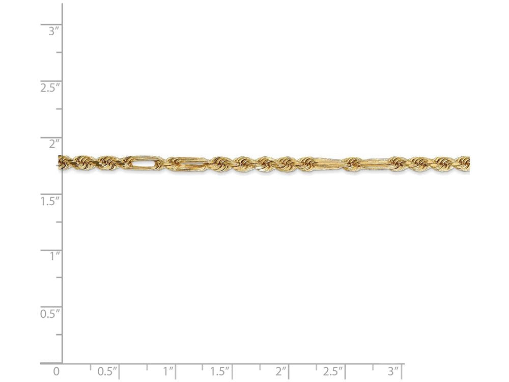 FJC Finejewelers 8 Inch 14k Yellow Gold 3.0mm Milano Rope Chain Bracelet