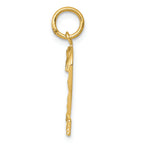 FJC Finejewelers 14k Yellow Gold Casted Medium Bright Cut Number 2 Charm