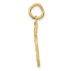 FJC Finejewelers 14k Yellow Gold Casted Medium Bright Cut Number 5 Charm
