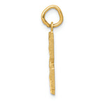 FJC Finejewelers 14k Yellow Gold Casted Medium Bright Cut Number 8 Charm