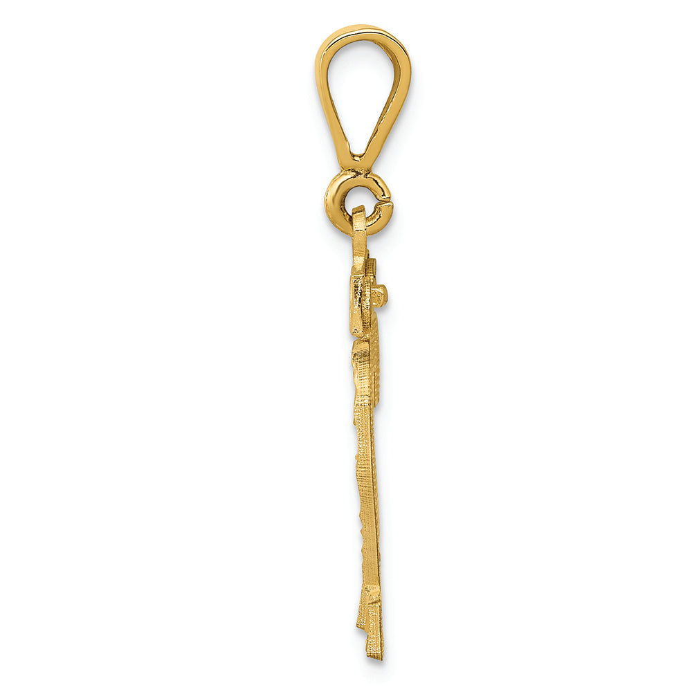 FJC Finejewelers 14k Yellow Gold Medium Bright Cut Number 22 Charm