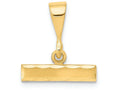FJC Finejewelers 14k Yellow Gold Casted Medium Bright Cut Top Charm