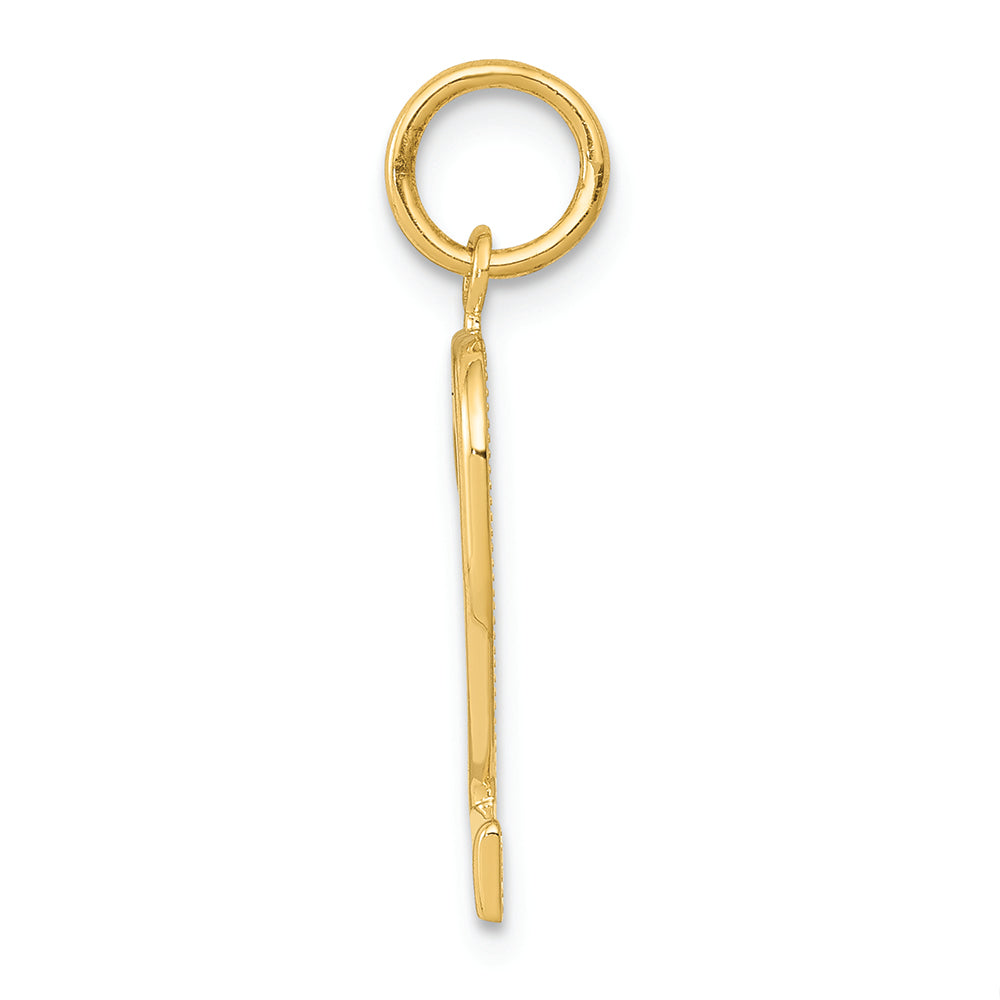 FJC Finejewelers 14k Yellow Gold Casted Medium Polished Number 2 Charm