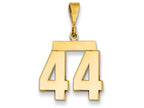 FJC Finejewelers 14k Yellow Gold Medium Polished Number 44 Charm