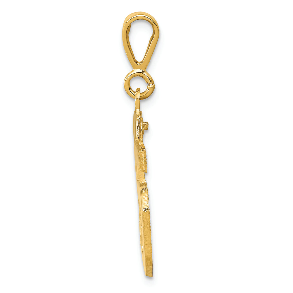 FJC Finejewelers 14k Yellow Gold Medium Polished Number 55 Charm
