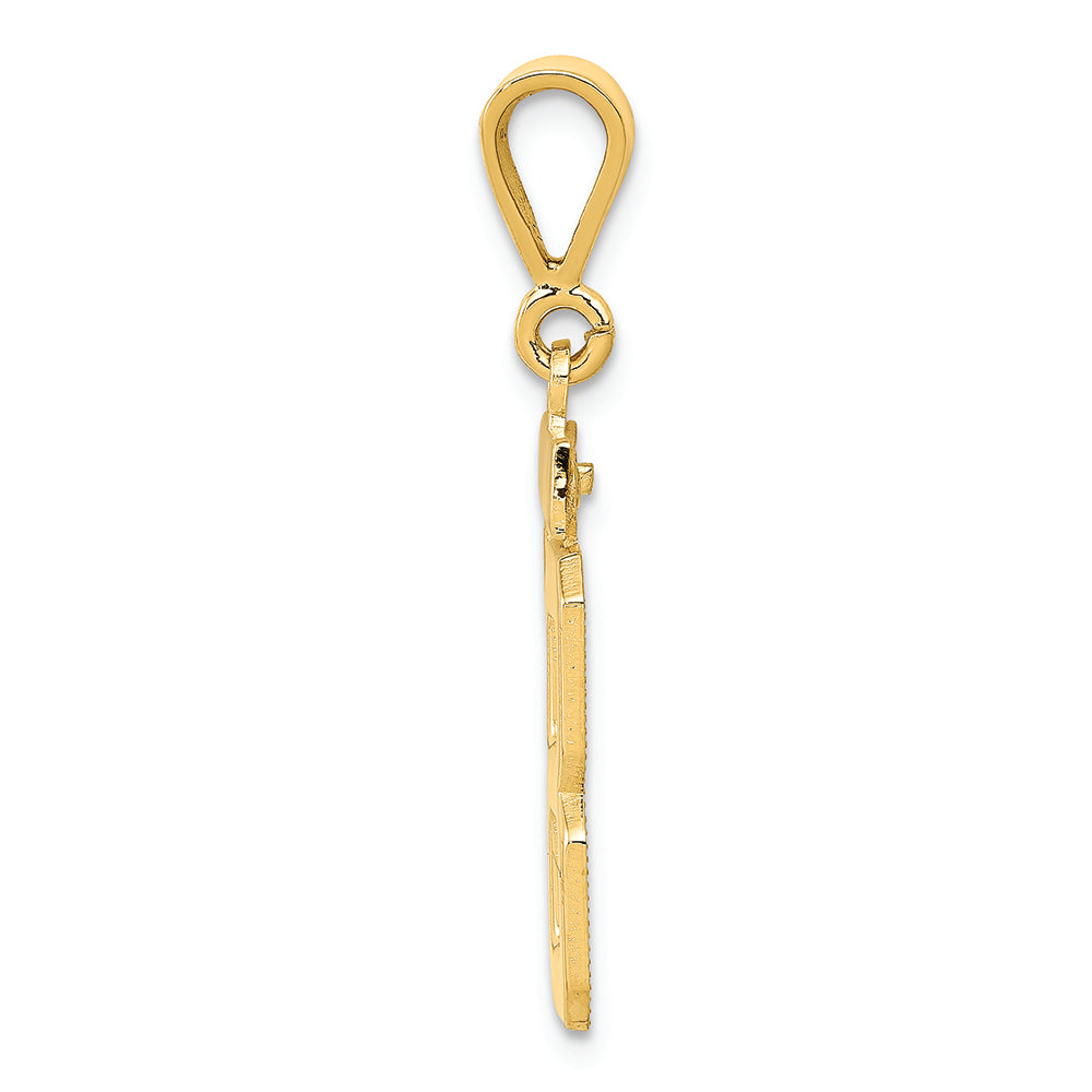 FJC Finejewelers 14k Yellow Gold Medium Polished Number 88 Charm
