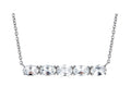 FJC Finejewelers Sterling Silver Necklace Pendant with 5 Oval White Topaz Stones