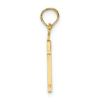 FJC Finejewelers 14k Yellow Gold 1"block Styl Charm