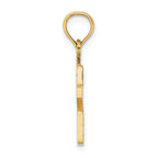 FJC Finejewelers 14k Yellow Gold 2"block Styl Charm