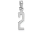 FJC Finejewelers 14k White Gold "2"block Style Charm