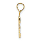 FJC Finejewelers 14k Yellow Gold 3"block Styl Charm