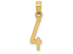 FJC Finejewelers 14k Yellow Gold 4"block Styl Charm