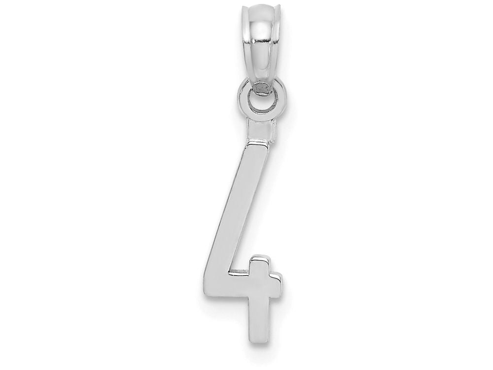 FJC Finejewelers 14k White Gold 4"block Styl Charm