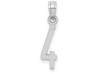 FJC Finejewelers 14k White Gold 4"block Styl Charm