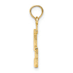 FJC Finejewelers 14k Yellow Gold 5"block Styl Charm