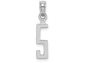 FJC Finejewelers 14k White Gold "5"block Style Charm
