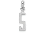 FJC Finejewelers 14k White Gold "5"block Style Charm