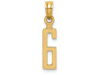 FJC Finejewelers 14k Yellow Gold 6"block Styl Charm