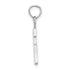 FJC Finejewelers 14k White Gold 6"block Styl Charm