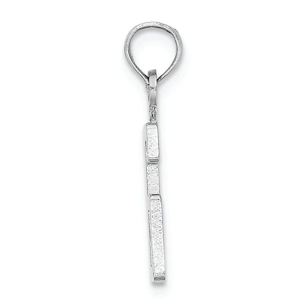 FJC Finejewelers 14k White Gold 6"block Styl Charm