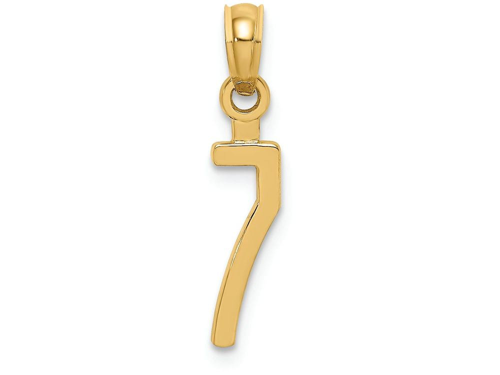 FJC Finejewelers 14k Yellow Gold 7"block Styl Charm