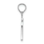 FJC Finejewelers 14k White Gold 7"block Styl Charm