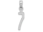FJC Finejewelers 14k White Gold 7"block Styl Charm