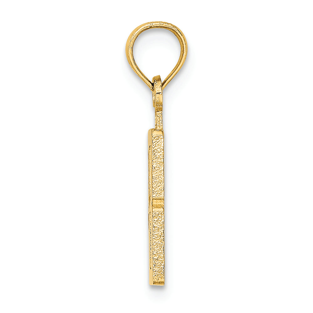 FJC Finejewelers 14k Yellow Gold 8"block Styl Charm