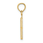 FJC Finejewelers 14k Yellow Gold 8"block Styl Charm