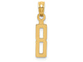 FJC Finejewelers 14k Yellow Gold 8"block Styl Charm