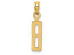 FJC Finejewelers 14k Yellow Gold 8"block Styl Charm