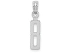 FJC Finejewelers 14k White Gold "8"block Style Charm