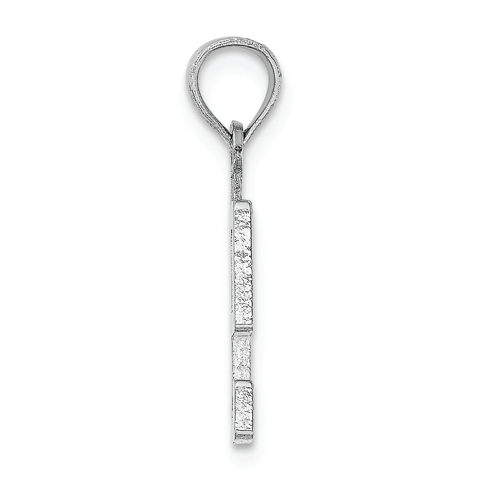 FJC Finejewelers 14k White Gold 9"block Styl Charm