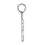 FJC Finejewelers 14k White Gold 9"block Styl Charm