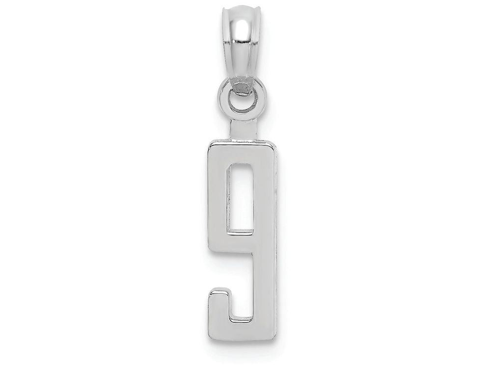 FJC Finejewelers 14k White Gold 9"block Styl Charm