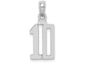 FJC Finejewelers 14k White Gold "10"block Style Charm
