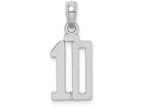 FJC Finejewelers 14k White Gold "10"block Style Charm