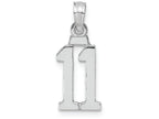 FJC Finejewelers 14k White Gold "11"block Style Charm