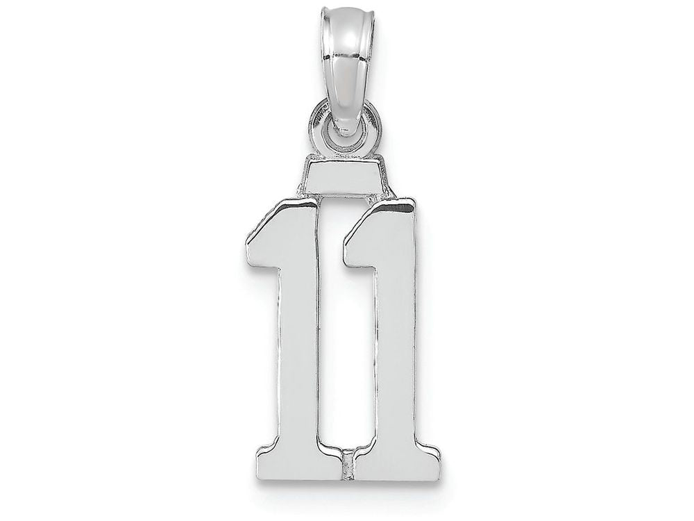 FJC Finejewelers 14k White Gold "11"block Style Charm
