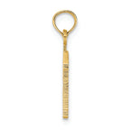 FJC Finejewelers 14k Yellow Gold 13"block Styl Charm
