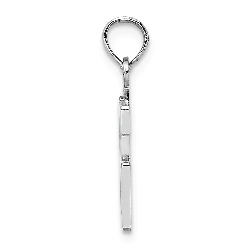 FJC Finejewelers 14k White Gold White "16"block Style Charm