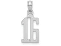 FJC Finejewelers 14k White Gold White "16"block Style Charm