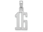 FJC Finejewelers 14k White Gold White "16"block Style Charm