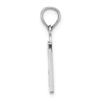 FJC Finejewelers 14k White Gold 20"block Styl Charm
