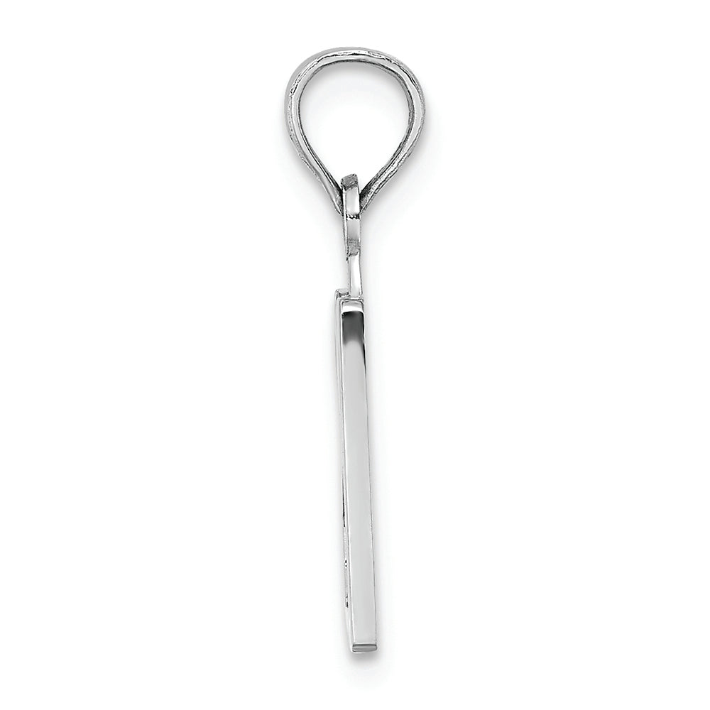 FJC Finejewelers 14k White Gold 20"block Styl Charm