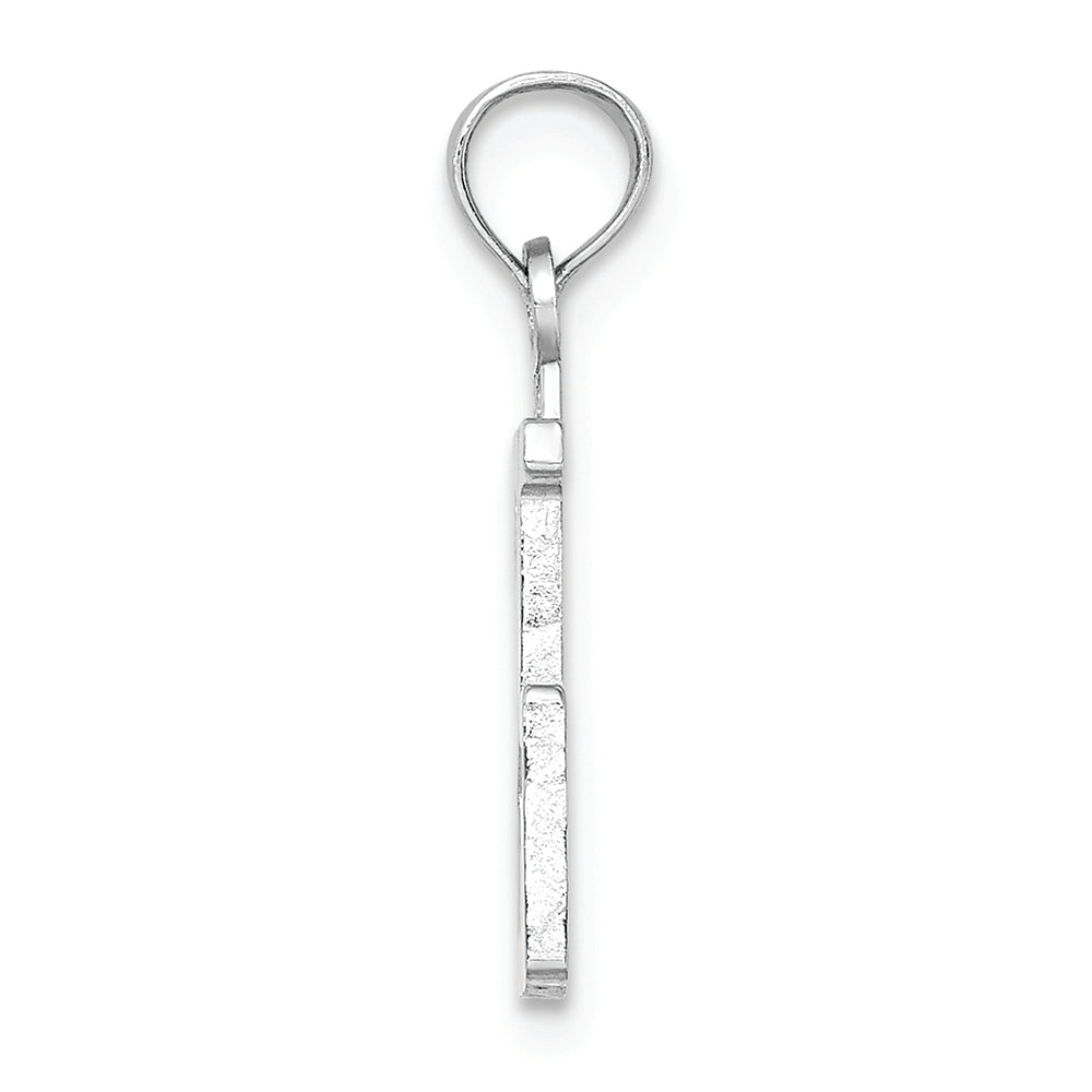 FJC Finejewelers 14k White Gold 25"block Styl Charm