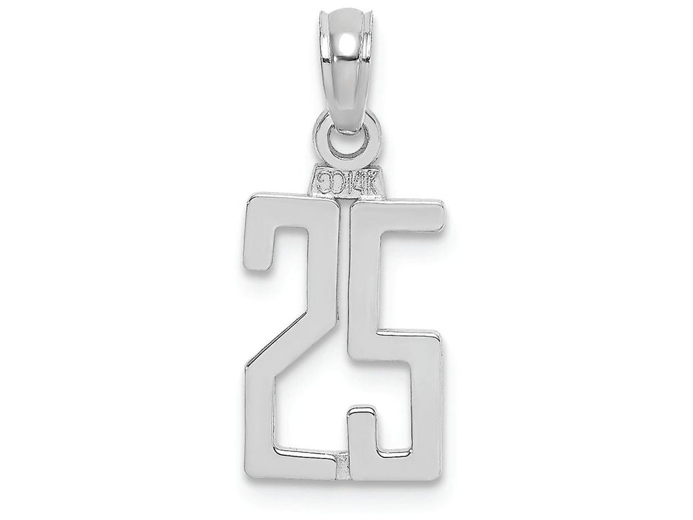 FJC Finejewelers 14k White Gold 25"block Styl Charm