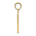 FJC Finejewelers 14k Yellow Gold 50"block Styl Charm