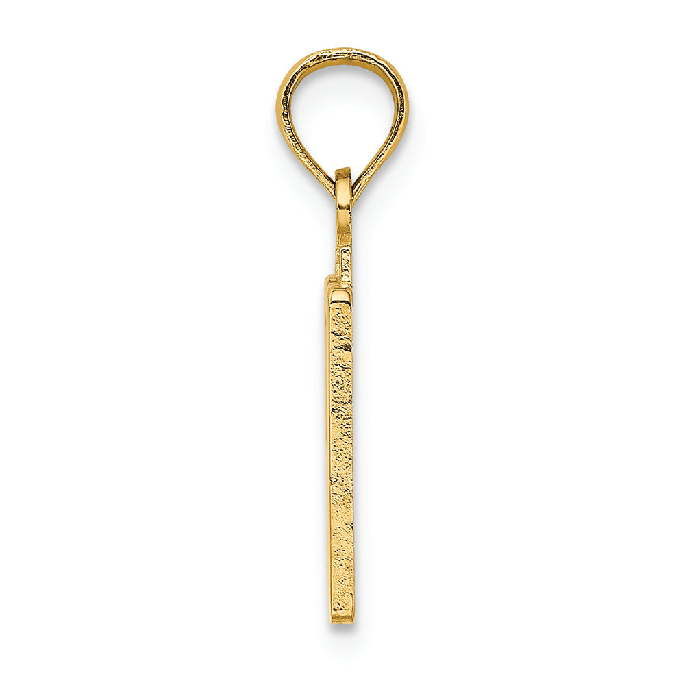 FJC Finejewelers 14k Yellow Gold 50"block Styl Charm