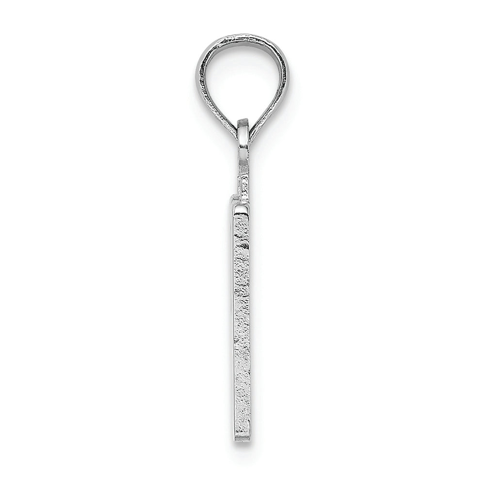 FJC Finejewelers 14k White Gold 50"block Styl Charm